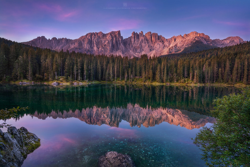 Lago di Carezza (Karersee Lake) – A beautiful lake like a fairy in South Tyrol, Italy