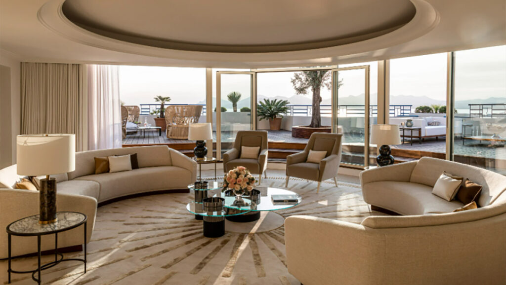 Penthouse Suite at Hotel Martinez, Cannes, France